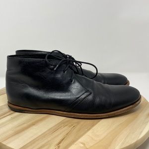 Opening Ceremony Black Leather Dessert Boots 9